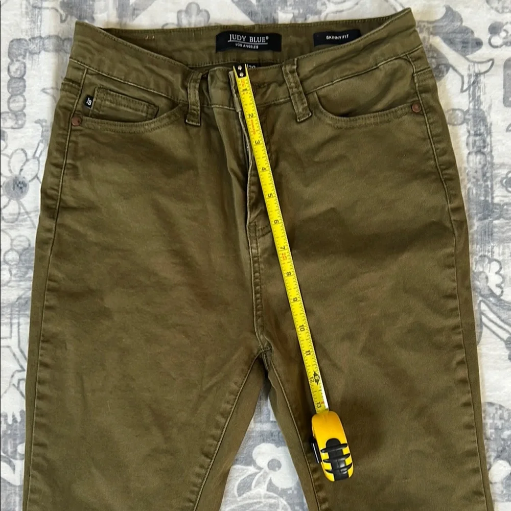Judy Blue Olive Green Skinny Jeans Size 7/28 Style# JB88146 - Picture 9 of 12